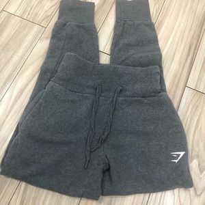 Grey Gymshark High Waisted Joggers/Sweatpants